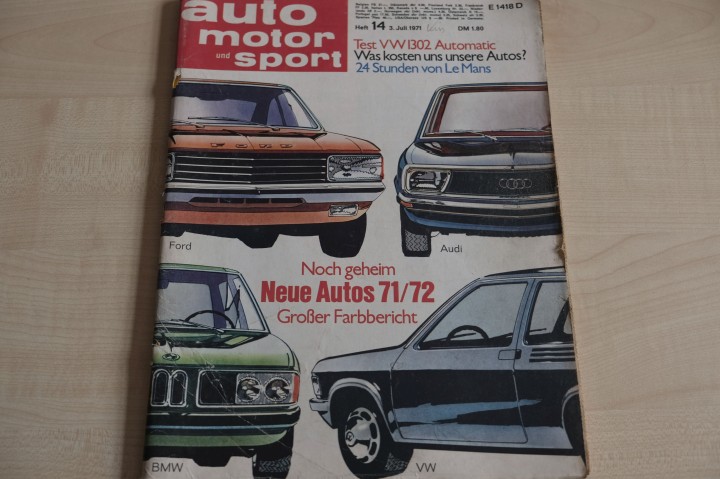Deckblatt Auto Motor und Sport (14/1971)